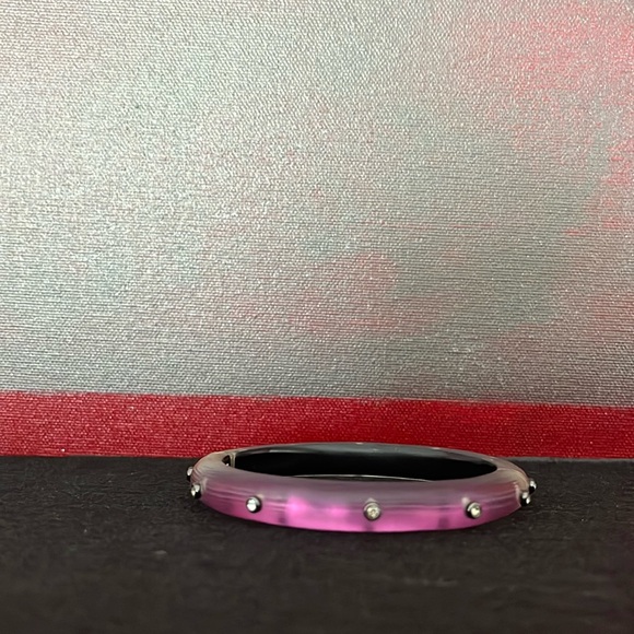 ALEXIS BITTAR PURPLE BRACELET W/RHINESTONES - Picture 14 of 15